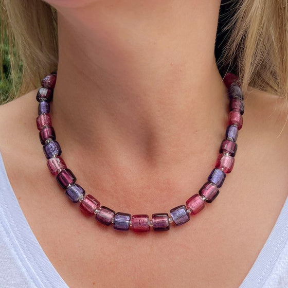 Purples Harlequin Necklace
