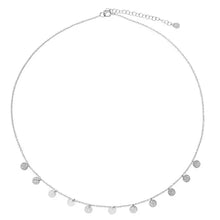  Sterling Silver Disc Necklace