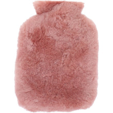  Luxury Sheepskin Hot Water Bottle Cover with Bottle - SOFT PINK