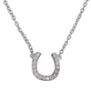 Sterling Silver Horseshoe Pendant on Silver Chain