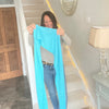 100% Pure Cashmere Long Scarf - Turquoise