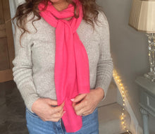  100% Pure Cashmere Long Scarf - PINK