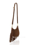 Italian Premium Suede Fringe Shoulder Crossbody Bag