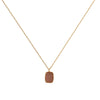 Handmade October Birthstone Rose Quartz Collet Set Necklaces