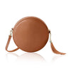 Italian Handmade Genuine Leather Circle Bag with Tassel
