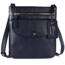  Leather Crossbody Handbag - Black