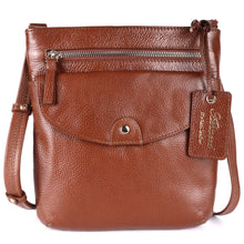  Leather Crossbody Handbag - TAN