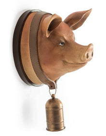  Large Pig with Bell Wall Head