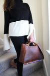 Handmade Womens Leather Handbag Shoulder Bag Small Tote & Wallet