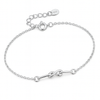 Sterling Silver Knot Link Bracelet