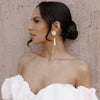 Etta Cluster Pearls and Long Elegant Pearl Earrings