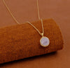 Rainbow Moonstone Necklace Rough Handmade Birthstone Jewelry