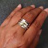 Gold Heart Sterling Silver Spinner Ring