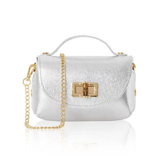 Chic Mini Top-Handle – Italian Handmade Leather Crossbody