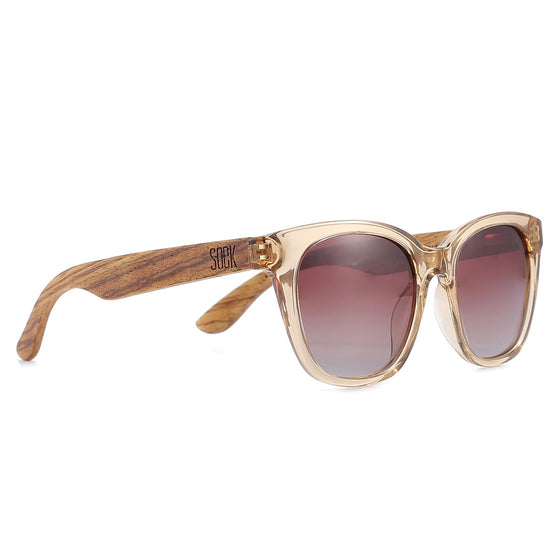 LILA GRACE CHAMPAGNE l Brown Gradient Lens l Walnut Arms