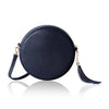 Italian Handmade Genuine Leather Circle Bag with Tassel