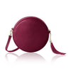 Italian Handmade Genuine Leather Circle Bag with Tassel