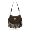 Italian Premium Suede Fringe Shoulder Crossbody Bag