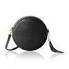 Italian Handmade Genuine Leather Circle Bag with Tassel