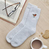 Robin Christmas Wool Socks