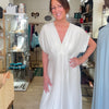 Silk & Viscose Maxi Dress - Stone