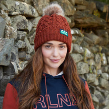  Nordic Fleck Bobble Hat - RUSSET