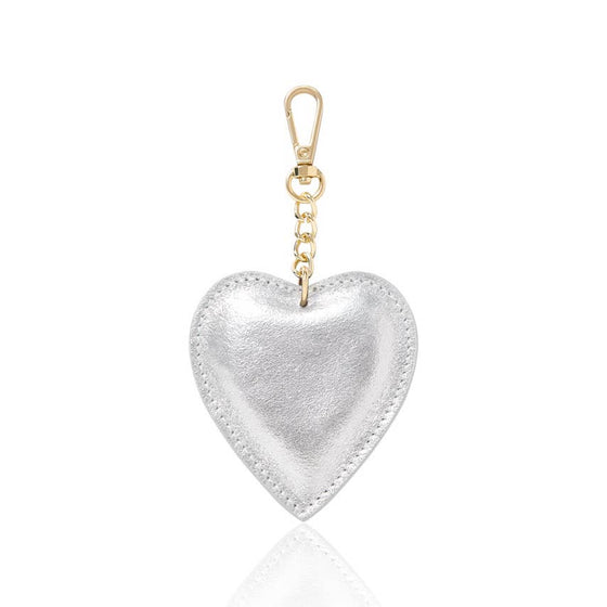Italian Handmade Genuine Leather Heart Keyring Keychain