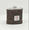 6oz Harris Tweed Hip Flask - Autumn Colours  - HT57
