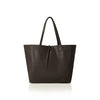 Italian Handmade Genuine Leather Oversized Tote Bag - BLACK