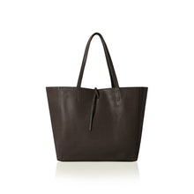  Italian Handmade Genuine Leather Oversized Tote Bag - DARK CHOCOLATE