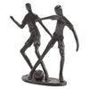 Solid Bronze - Two Footballers