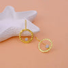 Rainbow Moonstone Earring June Birthstone Textured Earrings