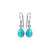 Sterling Silver Teardrop Turquoise Earrings