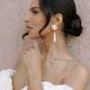 Etta Cluster Pearls and Long Elegant Pearl Earrings