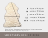 Hill Sheep Single Sheepskin Rug