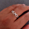 Horse Bit Snaffle Equestrian Sterling Silver Ring