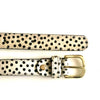 Dotty Monochrome Hair-On-Hide Womens Leather Belt
