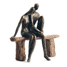  Couple on Bench Sculpture