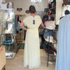 Silk & Viscose Maxi Dress - LEMON
