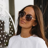 CLEO Bloom - Rose Gold Metal Frame l Brown Gradient Lens l Walnut Arms