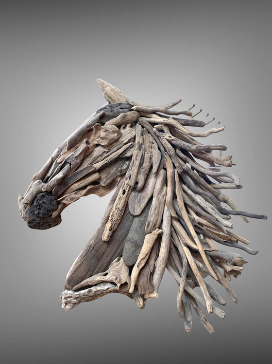 Beautiful Driftwood Horse Head Wall Plaque