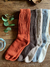 Cosy Alpaca Rib Cushion Socks - 2 Adult Sizes
