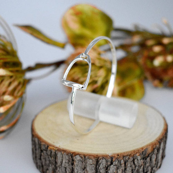 Cavelli silver Stirrup Bangle