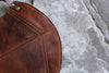 Handmade Womens Leather Handbag Shoulder Bag Round Tote