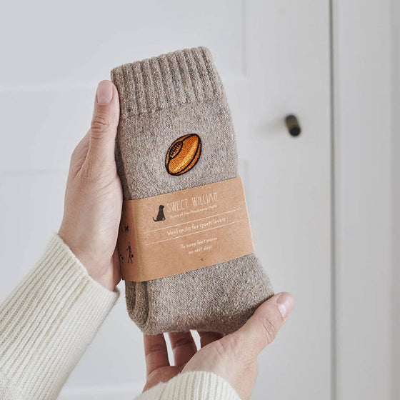 Rugby Sports Lover wool socks