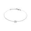 Matilda paw print silver bracelet
