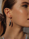 Silver Leaf Drop Earrings