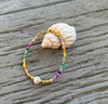 Pearl Miyuki Rainbow Bracelet (gold plated)