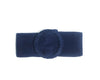 Soft Suede Leather Buckle Dress Belt - NAVY