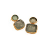 Handmade Aquamarine Dual Stone March Birthstone Stud Earring